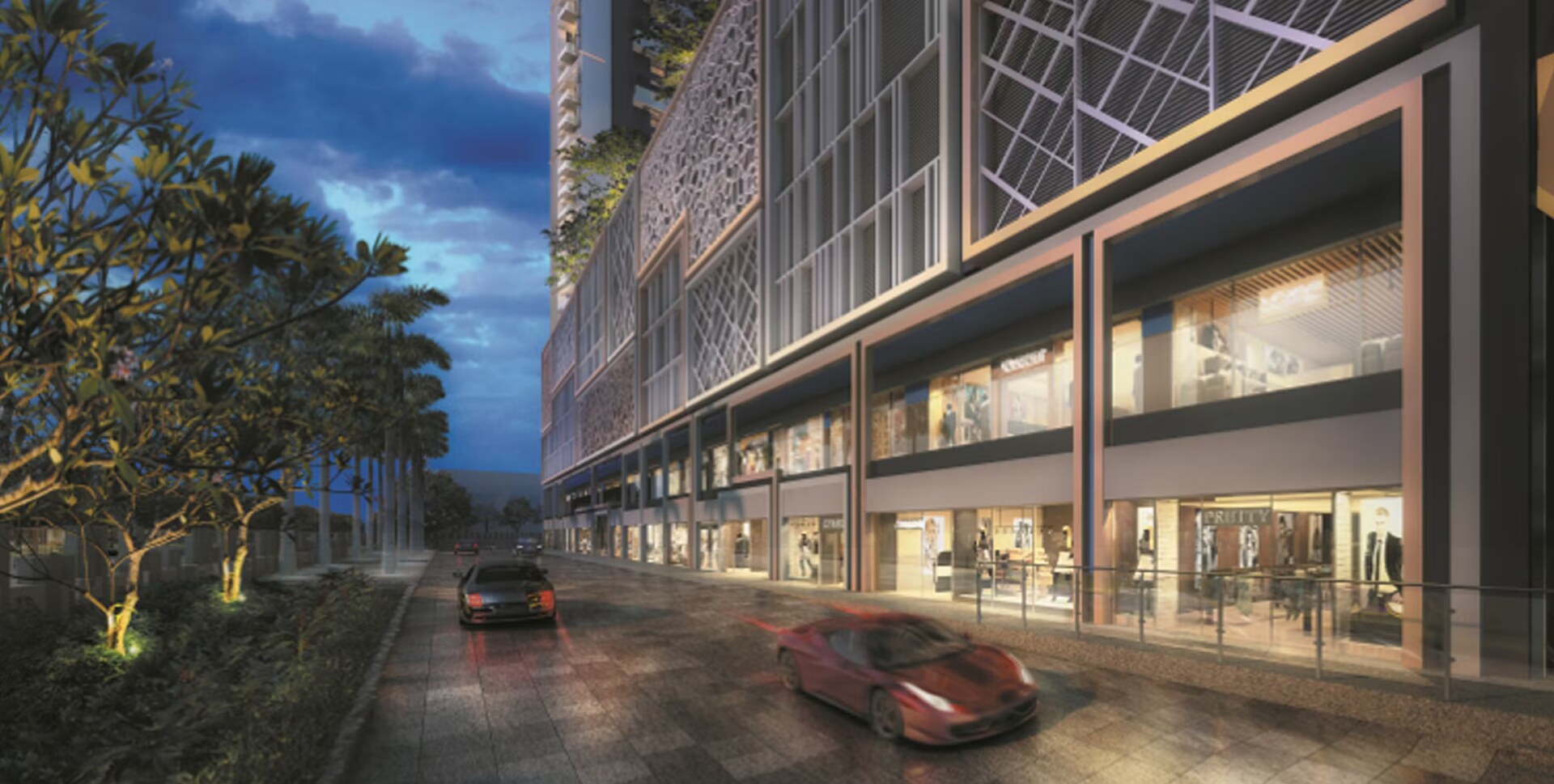 9m wide internal roads